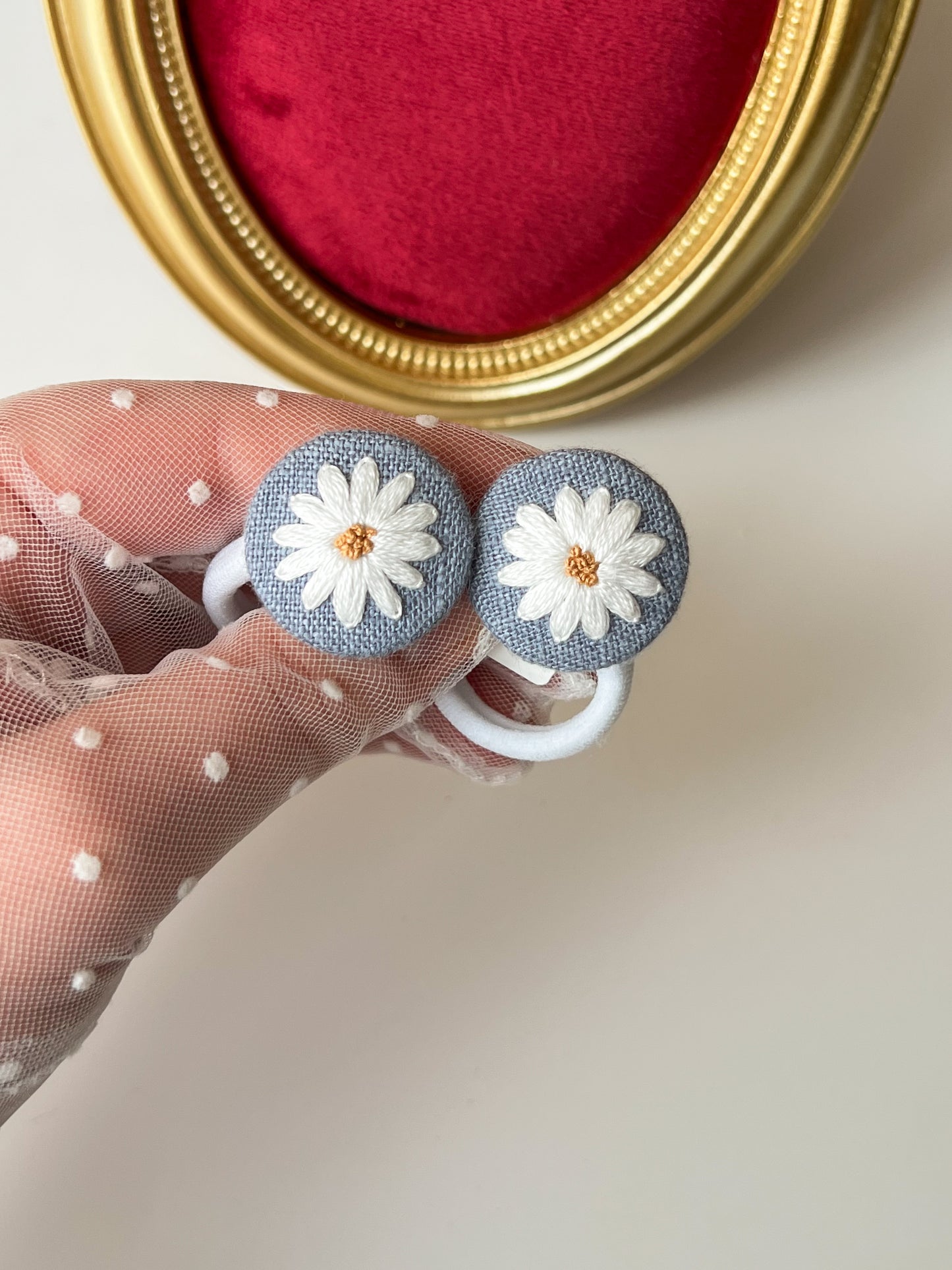Elastice Daisy Blue