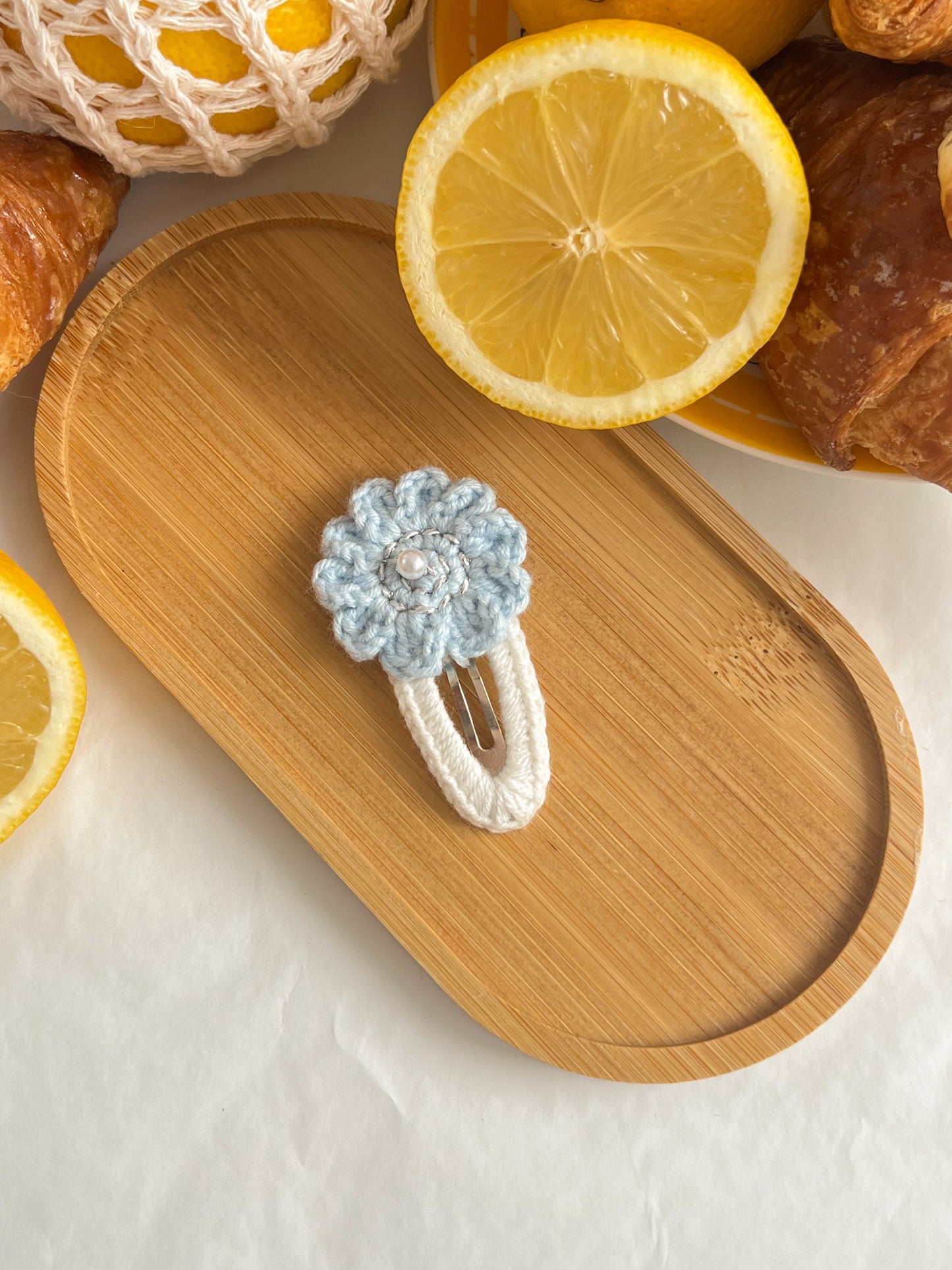 Clame Croșetate 🪷 Floare Albastră