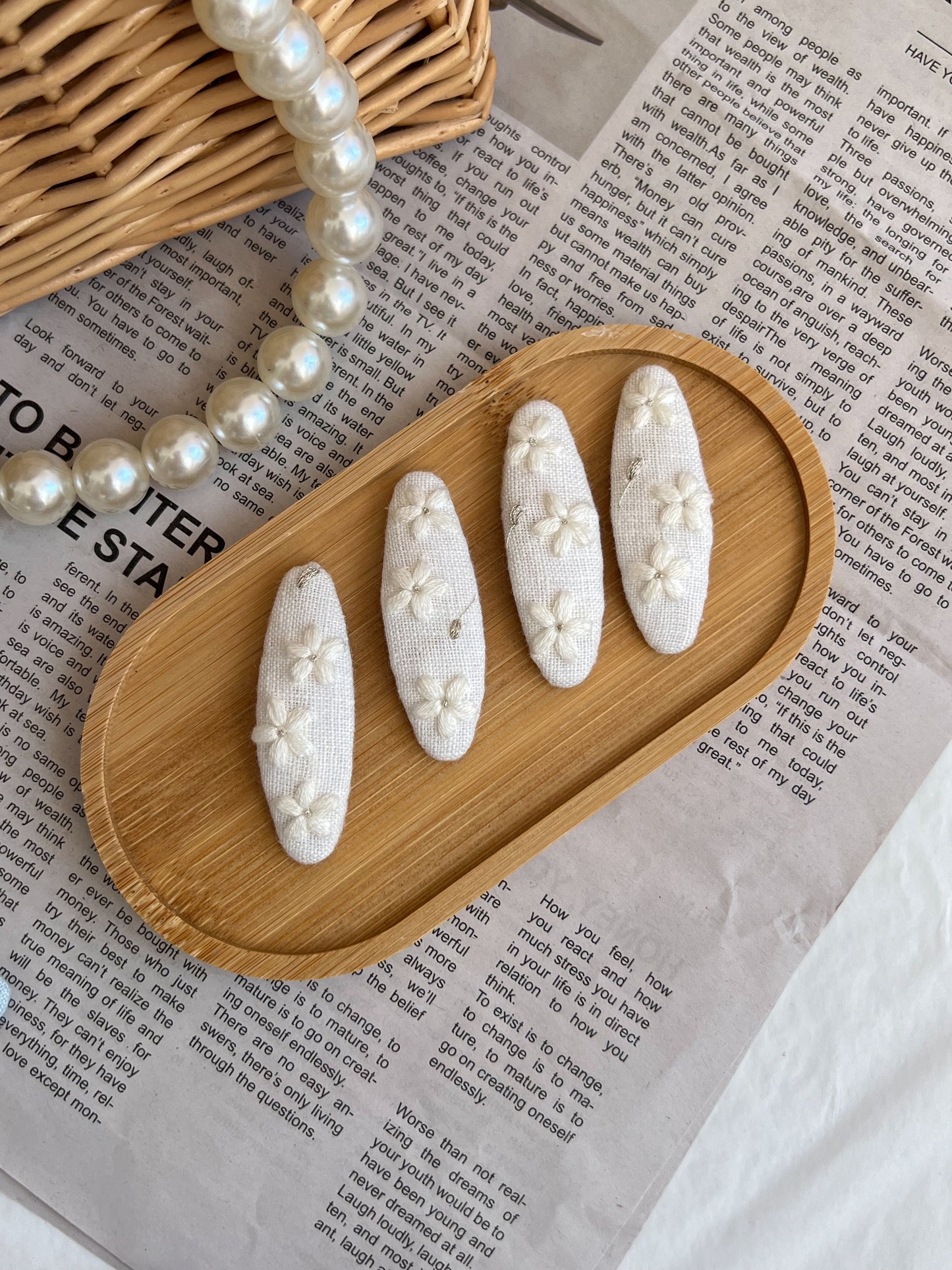 Set clame «White Blossom»