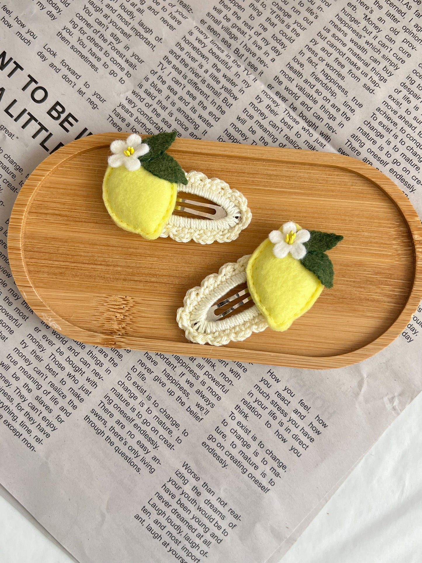 Agrafe Croșetate — Lemon