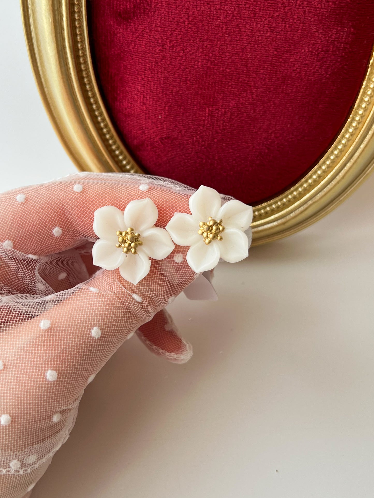 Elastice „Gardenia” — alb