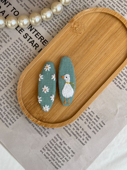 Set clame brodate «Pastel Garden»