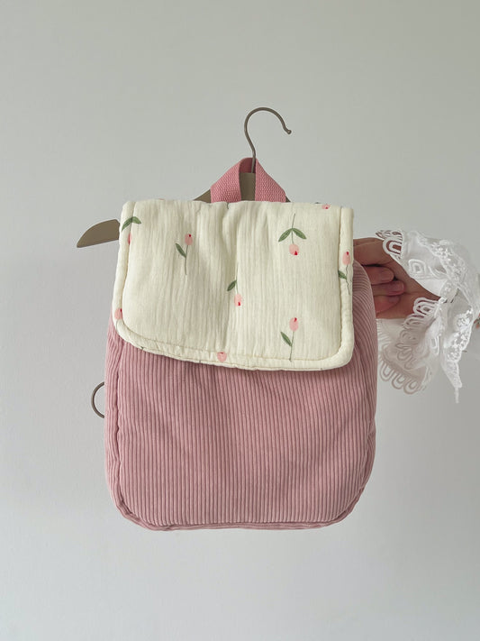 Rucsac Floricele — Roz Pudră