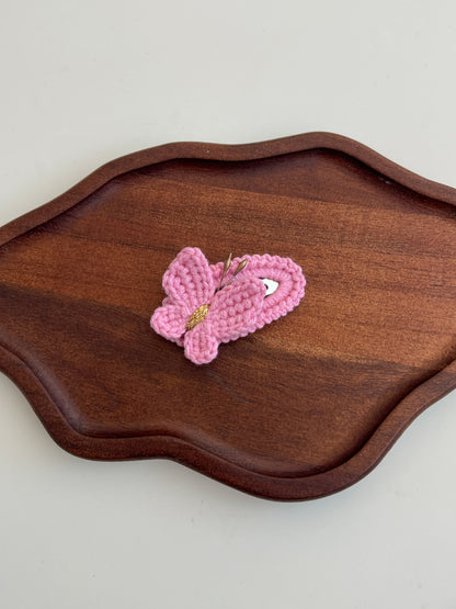 Agrafă Fluture Croșetat – Pastel