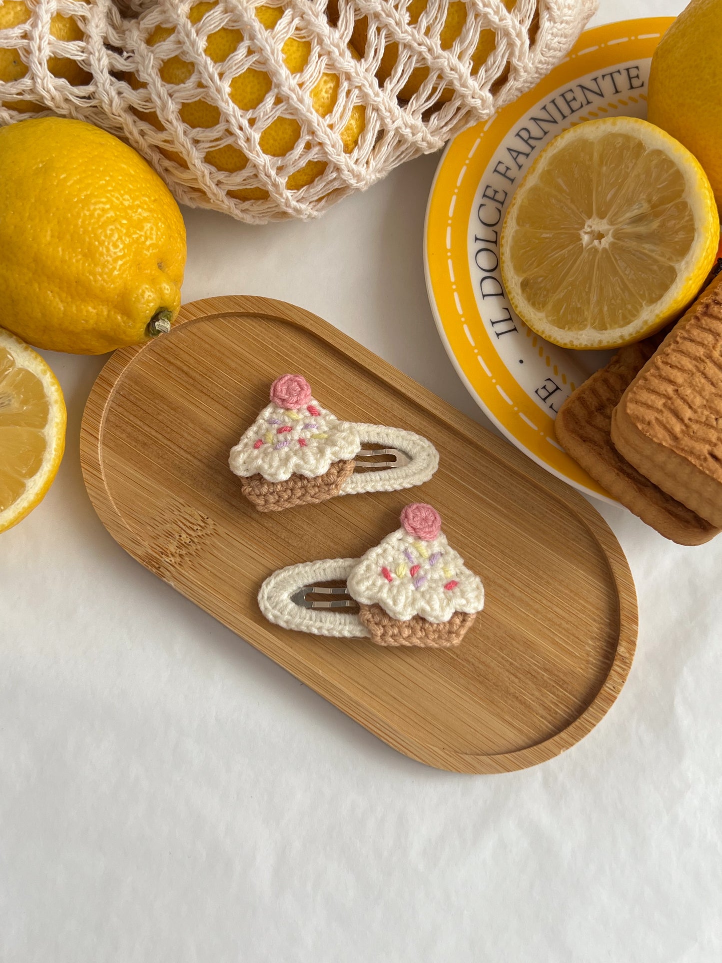 Agrafă 🧁 Cupcake Alb