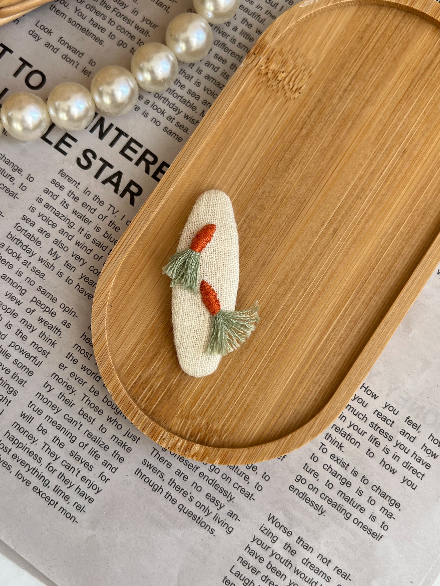 Set clame brodate «Pastel Garden»