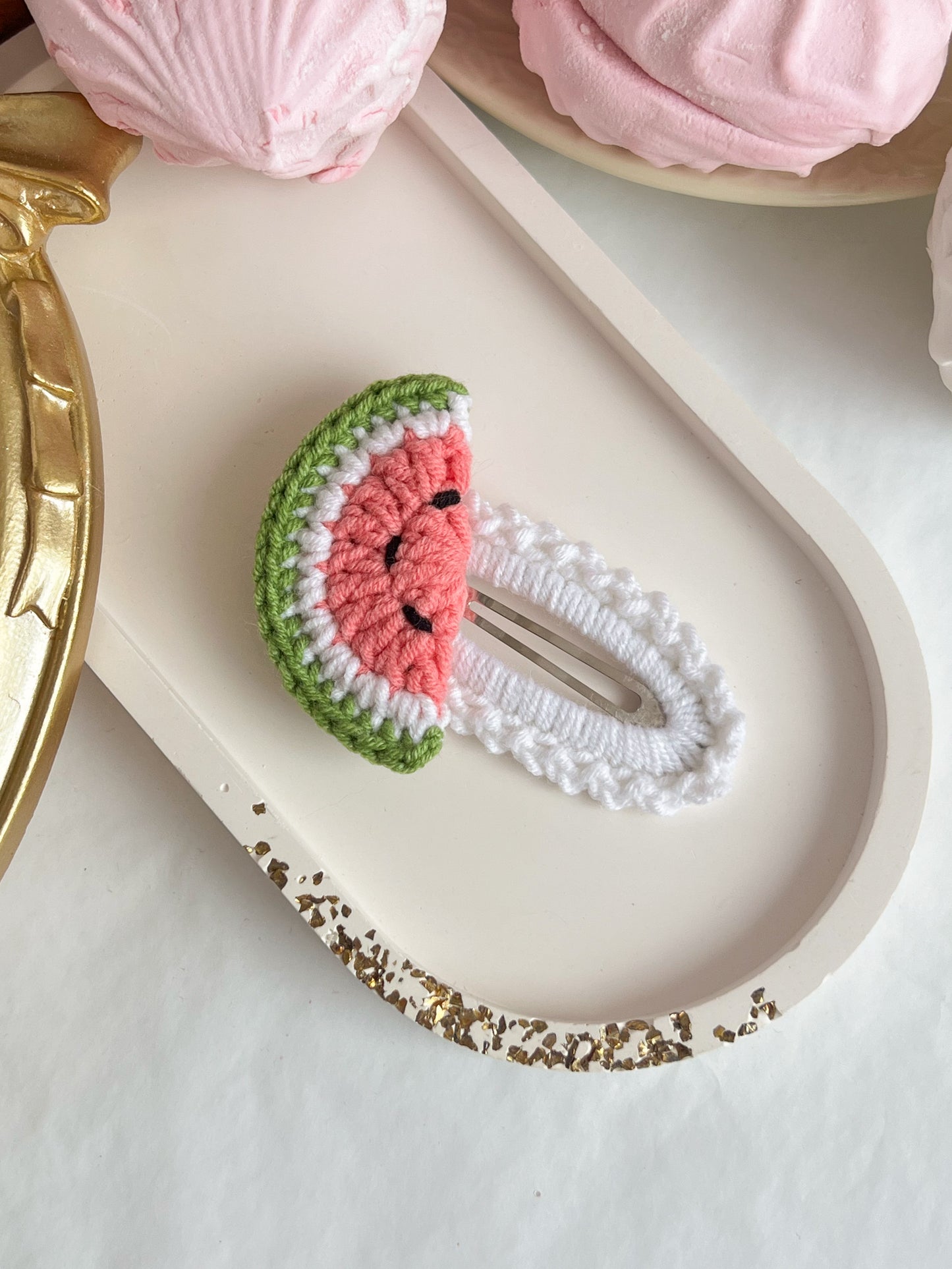 Agrafe „Watermelon” — croșetate