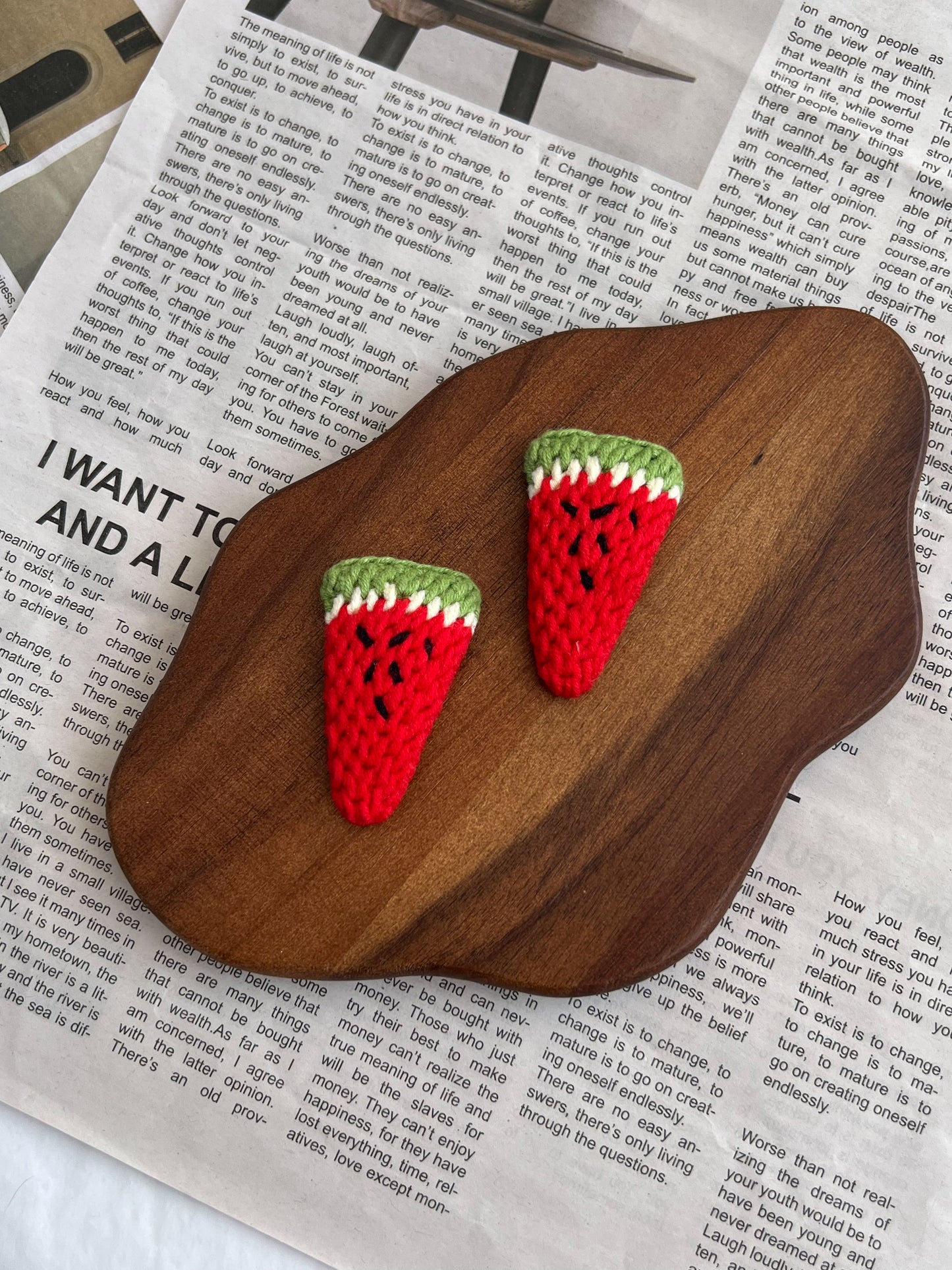 Clame crochet - Felii de harbuz