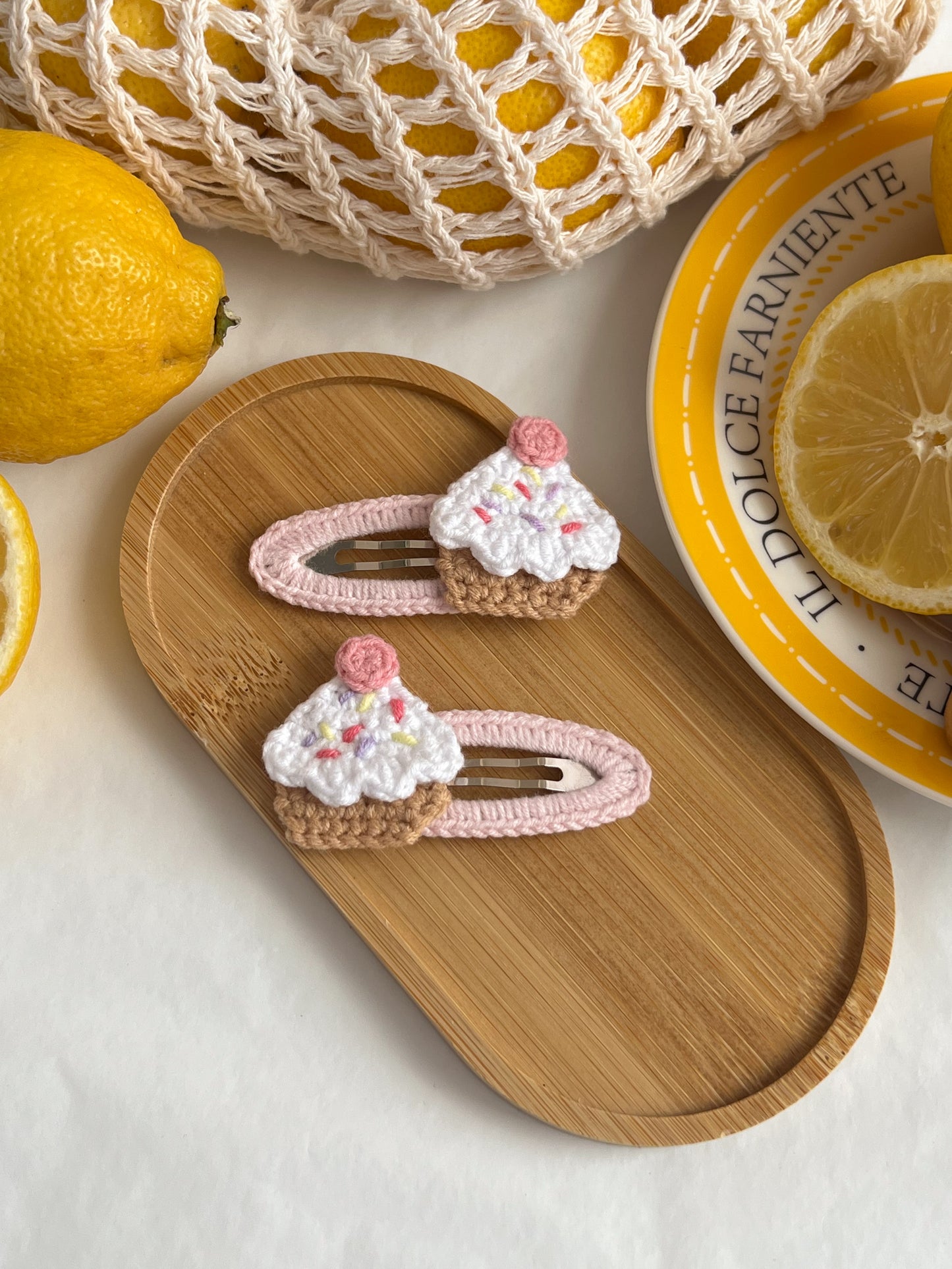 Agrafă 🌸 Cupcake Roz