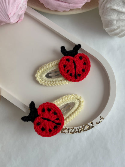 Agrafe Croșetate — Ladybug
