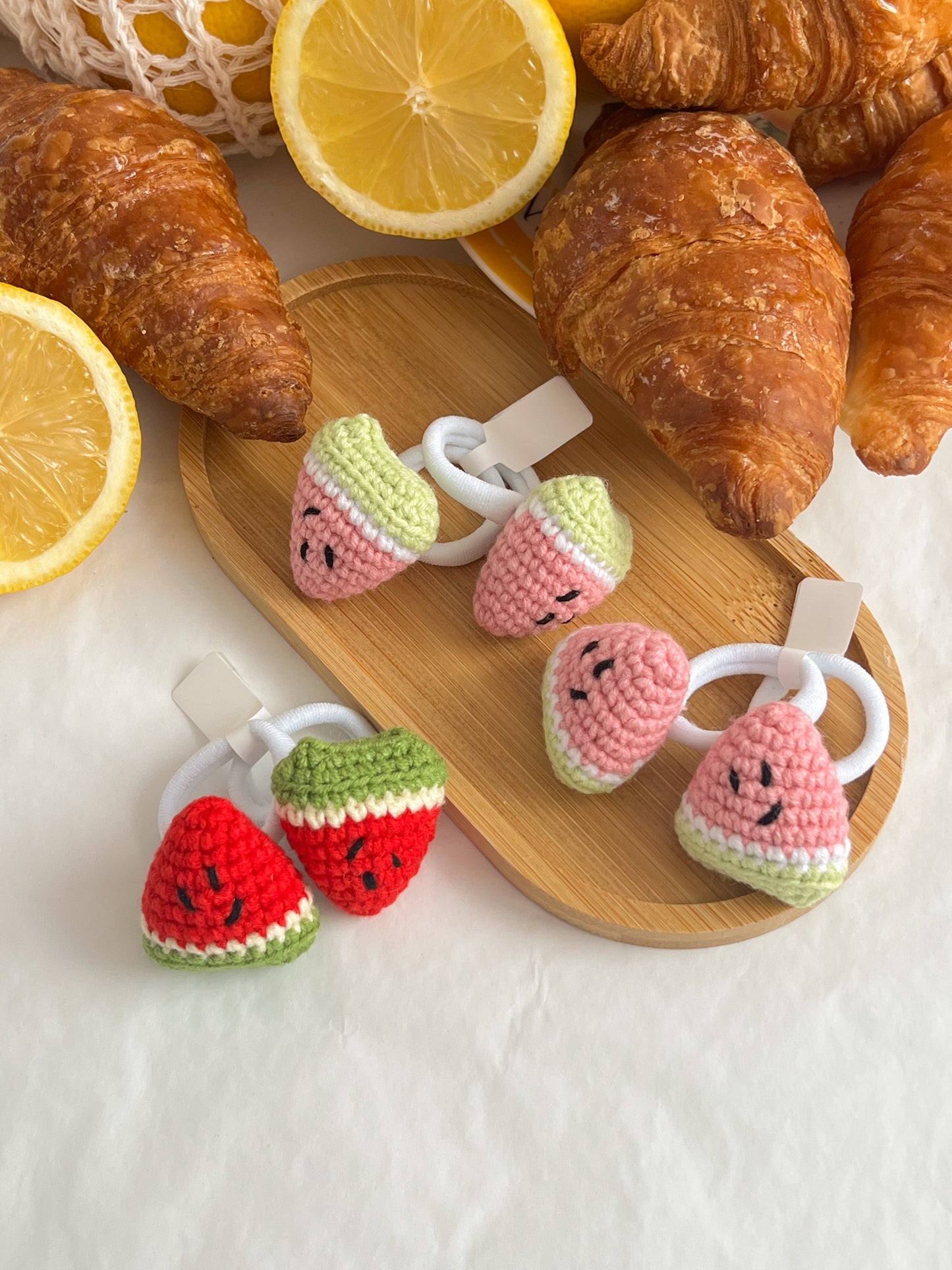 Elastice Croșetate 🍉 Watermelon