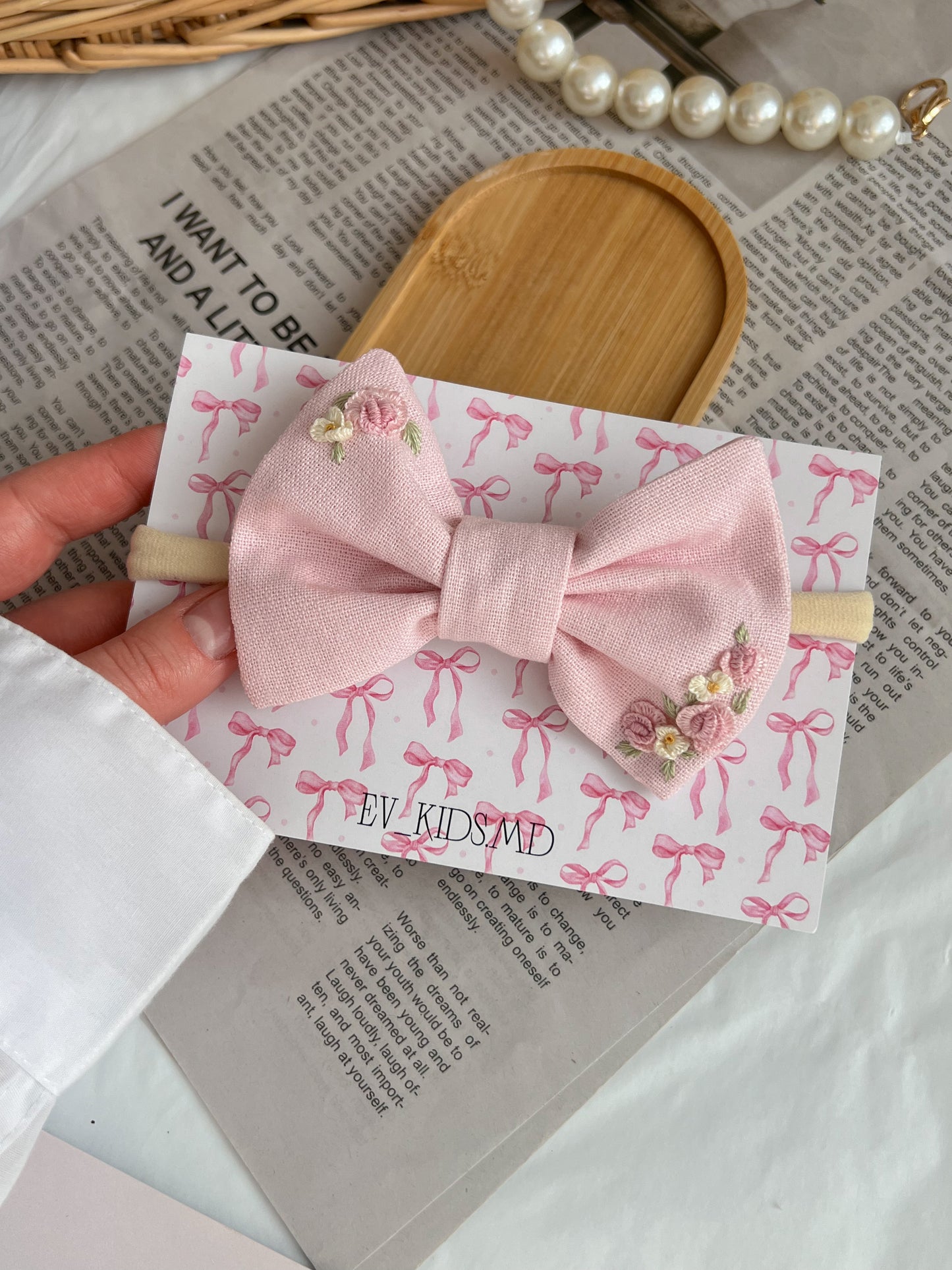 Bentiță Pink Bow