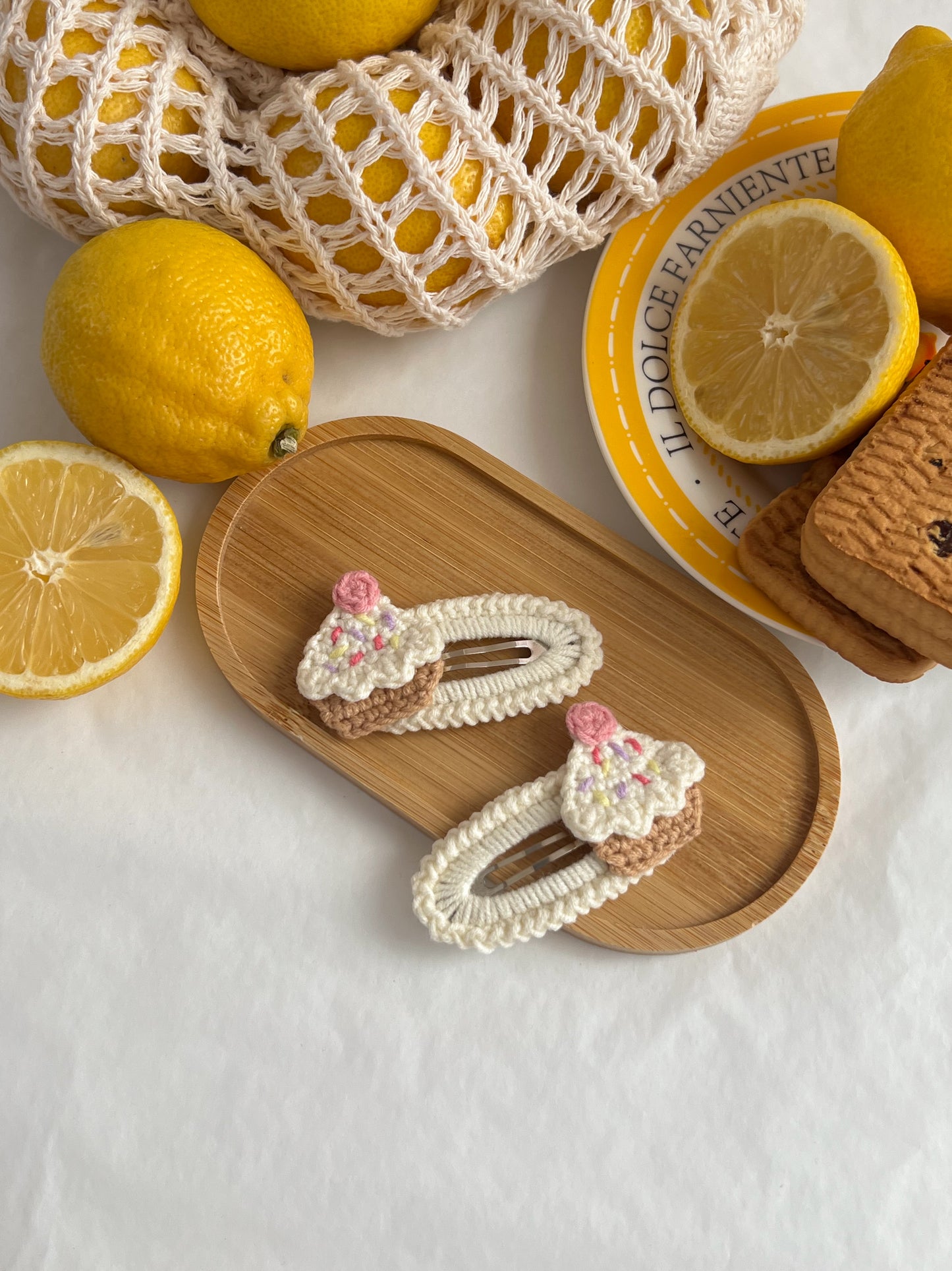 Agrafă 🧁 Cupcake Alb