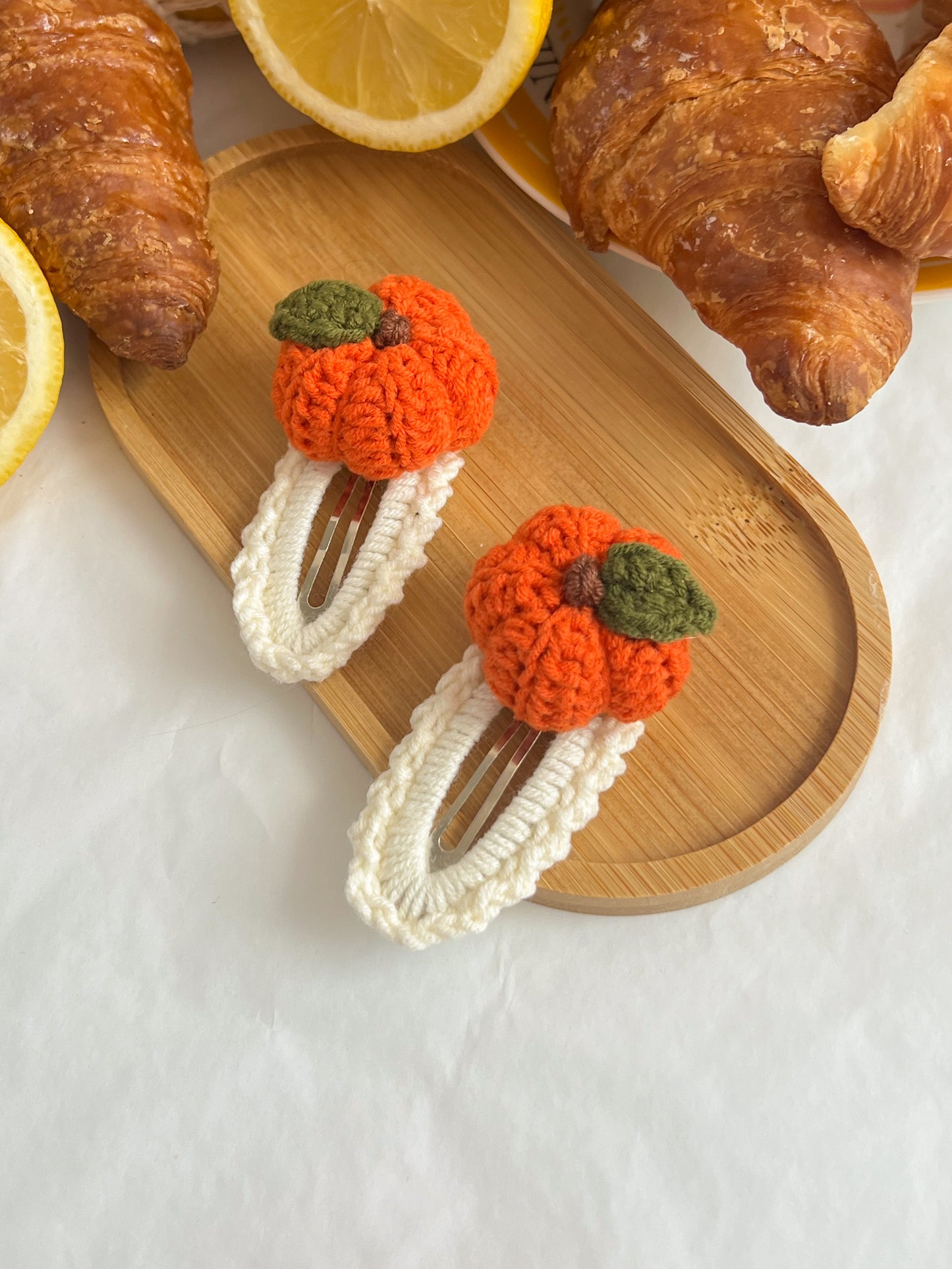 Agrafe Croșetate — Pumpkin