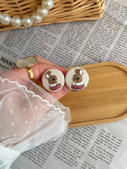 Set elastice brodate «Bunny»
