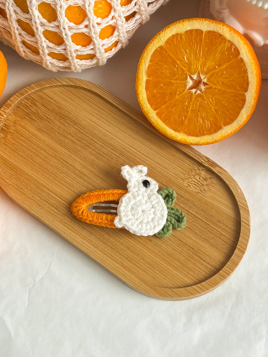 Agrafă Croșetată Bunny Orange