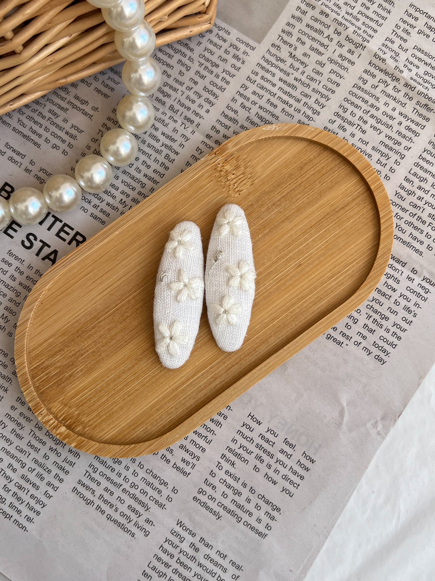 Set clame «White Blossom»