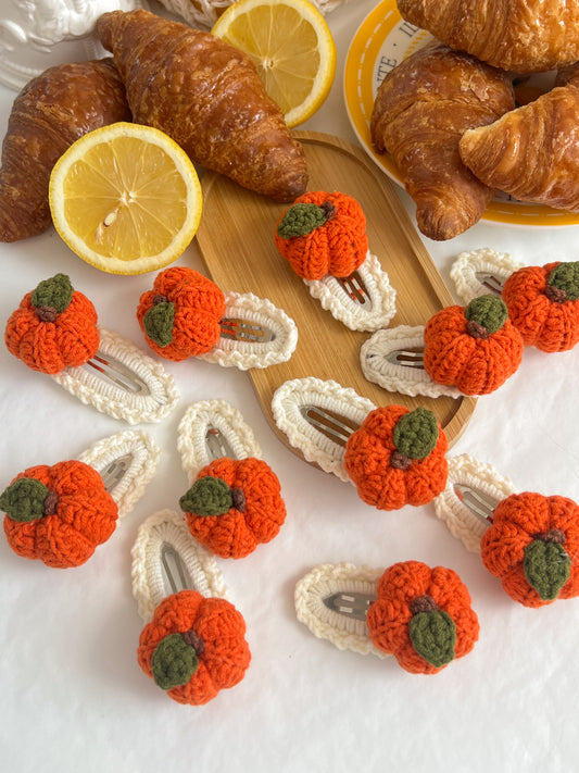 Agrafe Croșetate — Pumpkin