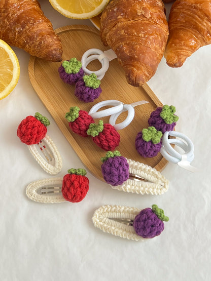Elastice Croșetate 🍇 Fructe de Pădure