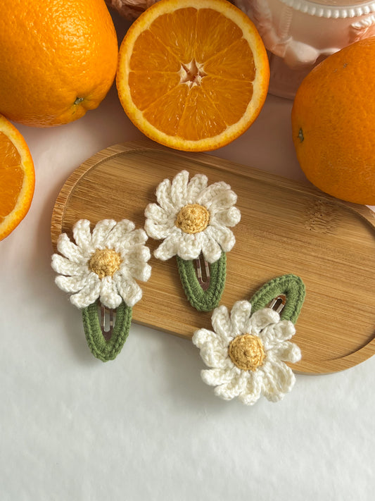 Clamă Handmade cu Floare de Mușețel