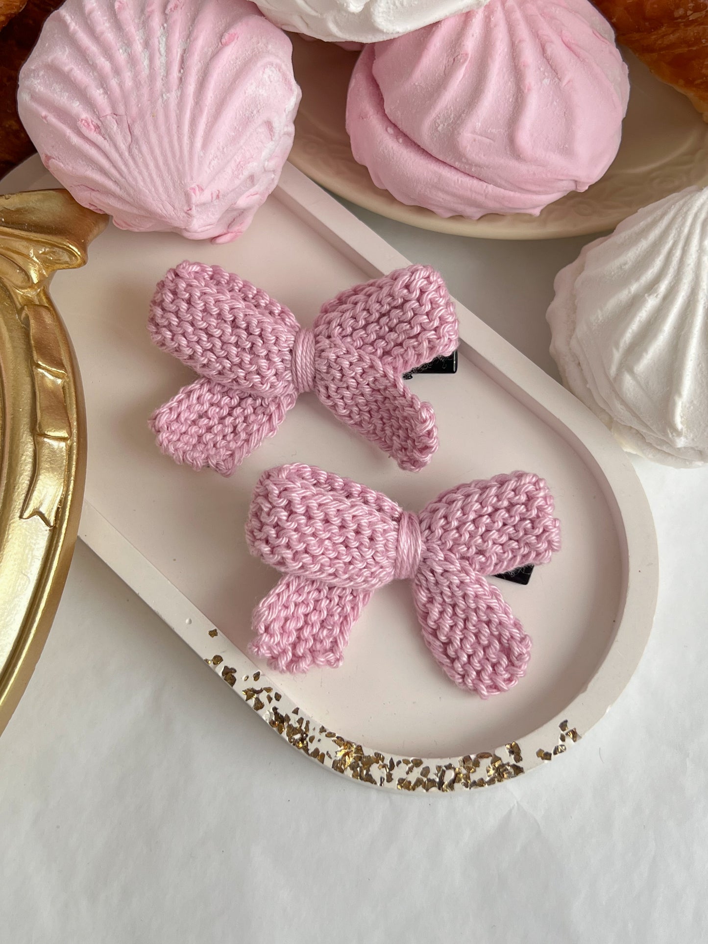Fundița Pastel — Agrafă Croșetată