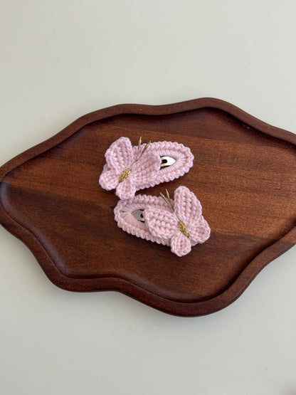 Agrafă Fluture Croșetat – Pastel