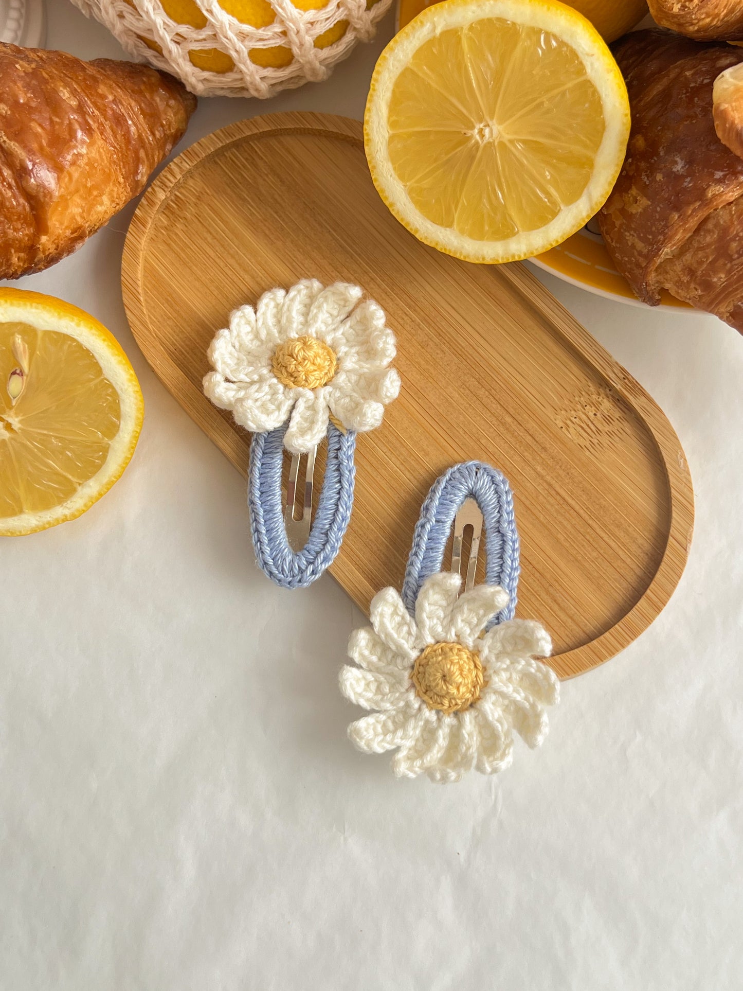 Clame Croșetate 🏵️ Daisy White