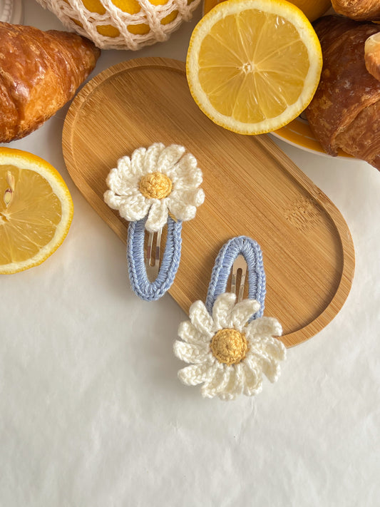 Clame Croșetate 🏵️ Daisy White
