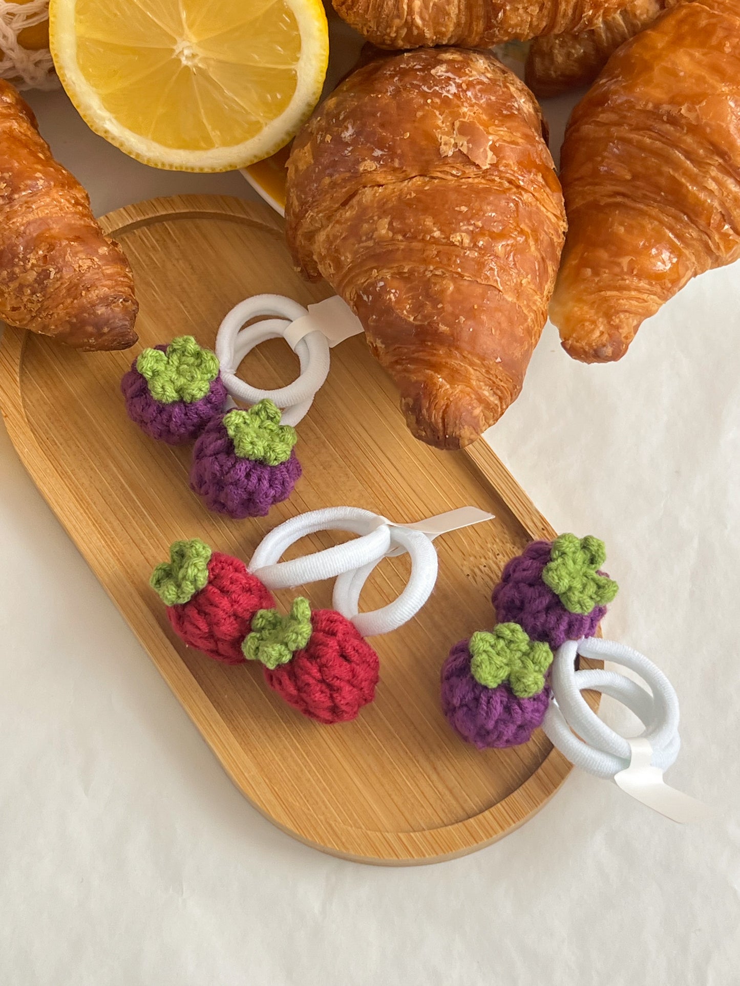 Elastice Croșetate 🍇 Fructe de Pădure