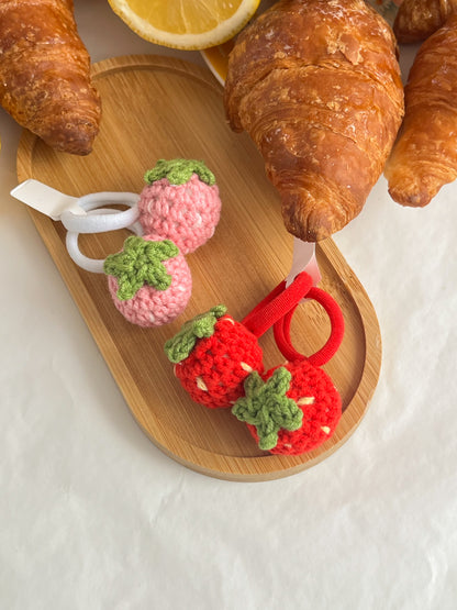 Elastice Croșetate 🍓 Strawberry