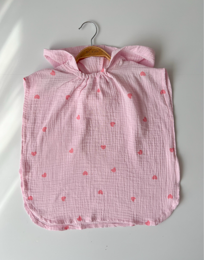 Poncho de plajă – Pink Hearts
