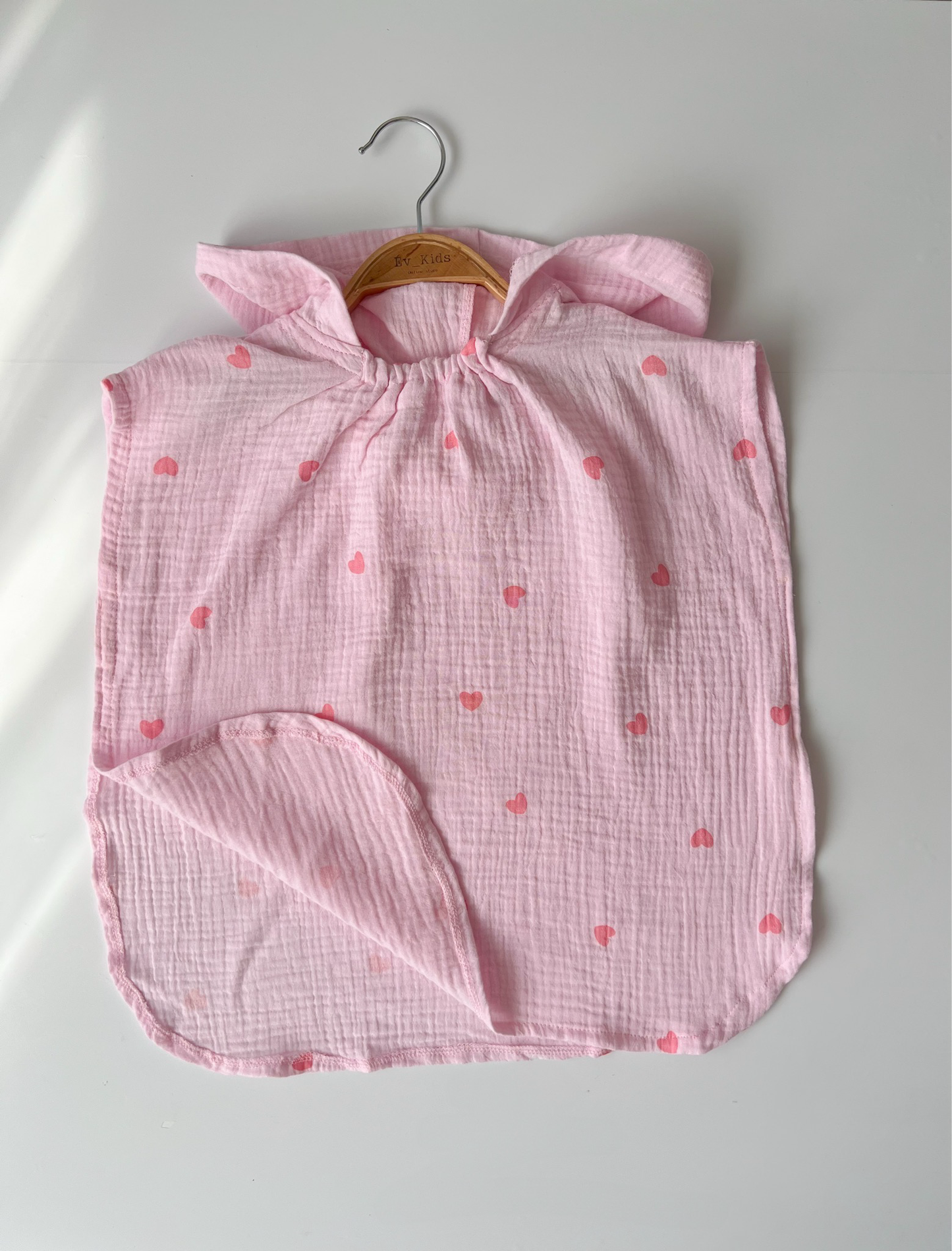 Poncho de plajă – Pink Hearts