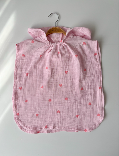 Poncho de plajă – Pink Hearts