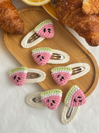 Agrafe Croșetate Strawberry