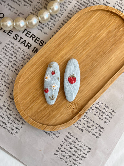 Clame brodate «Denim Garden»
