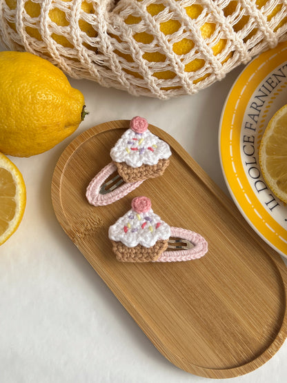 Agrafă 🌸 Cupcake Roz
