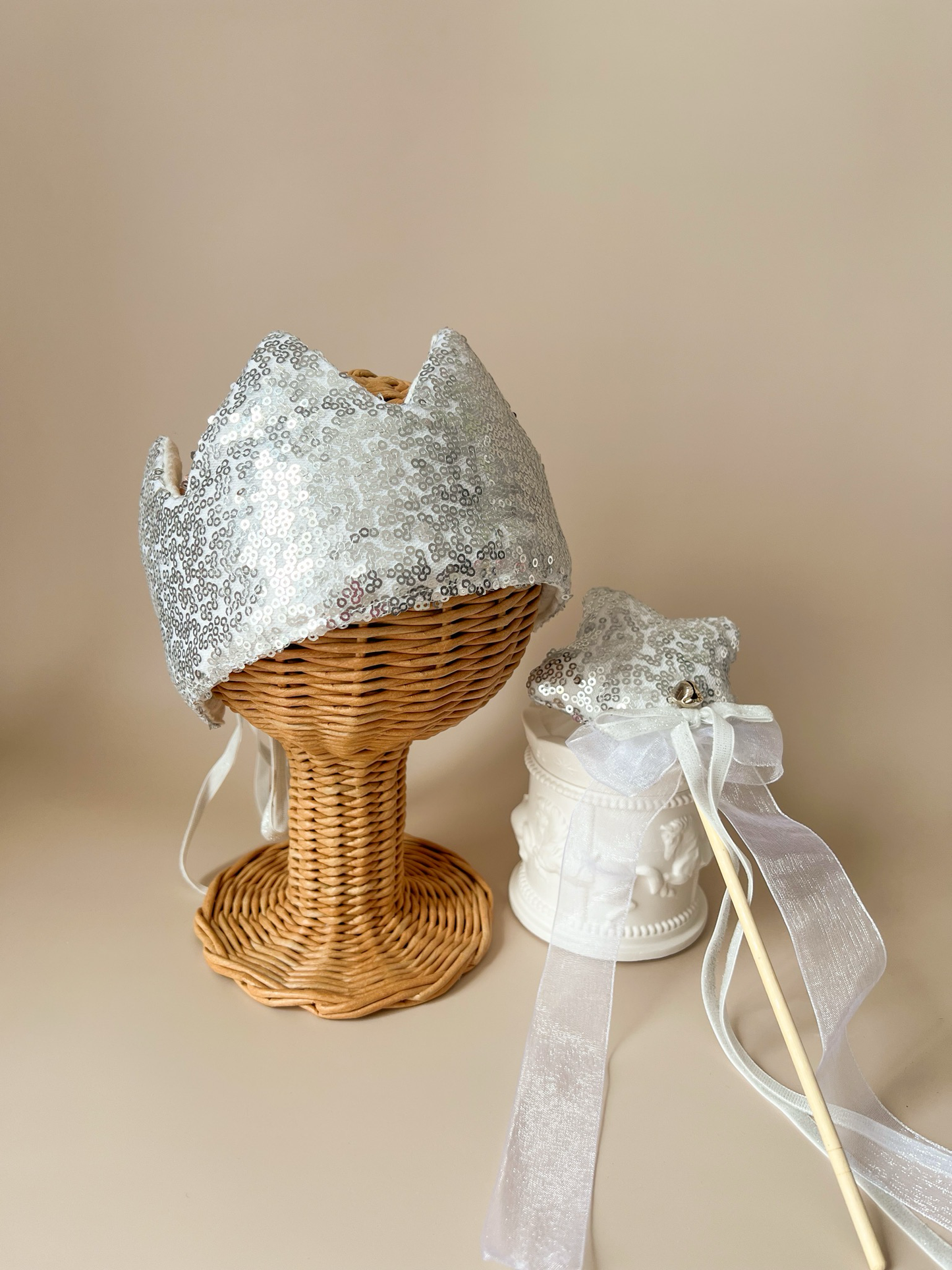 Set aniversar – Coroniță & Baghetă Silver Star