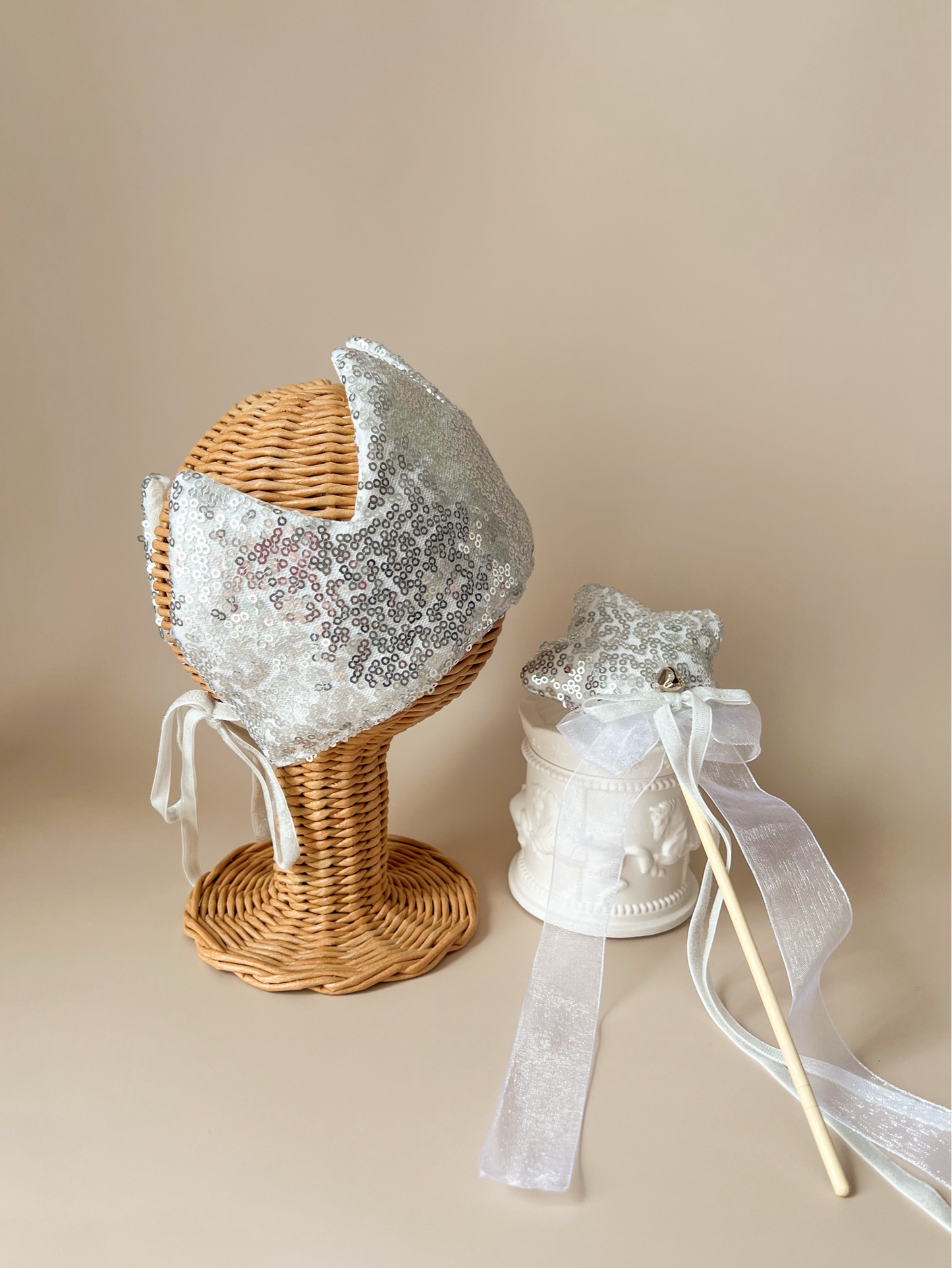 Set aniversar – Coroniță & Baghetă Silver Star