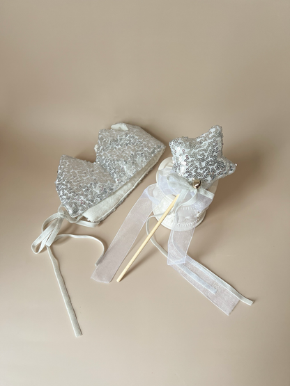 Set aniversar – Coroniță & Baghetă Silver Star