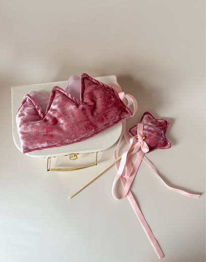 Set aniversar – Coroniță & Baghetă Velvet Rose