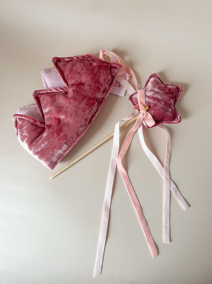 Set aniversar – Coroniță & Baghetă Velvet Rose