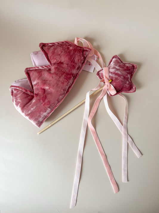 Set aniversar – Coroniță & Baghetă Velvet Rose