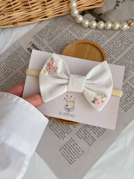 Bentiță 🤍 Ivory Bow