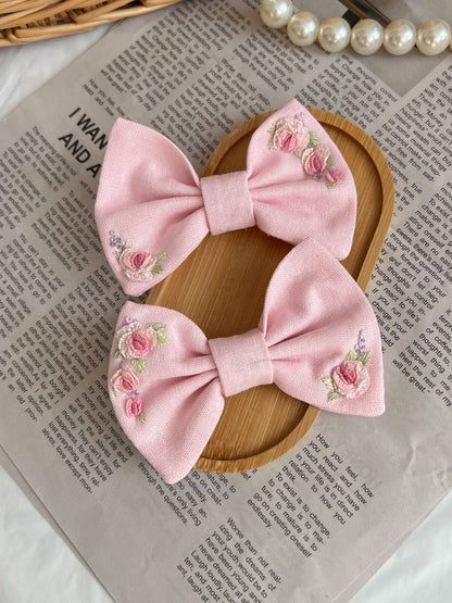 Set Agrafe 💗 Rosy Bloom