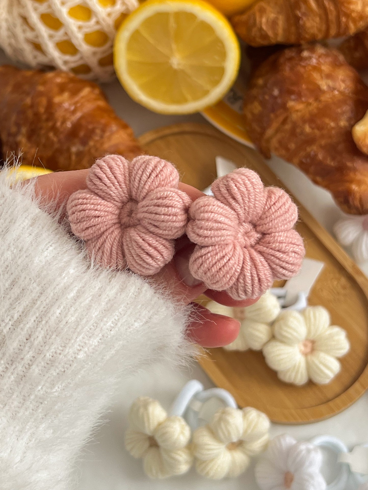 Elastice Croșetate 🌸 Flori Pastel