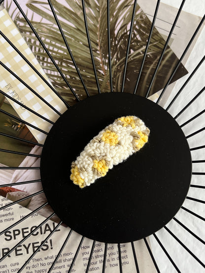 Agrafe Boucle Floral Galben