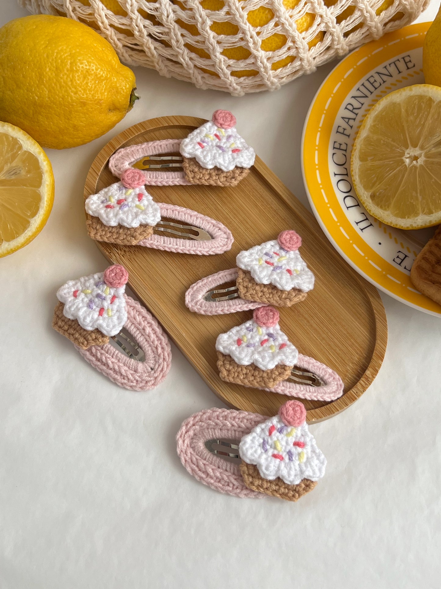 Agrafă 🌸 Cupcake Roz