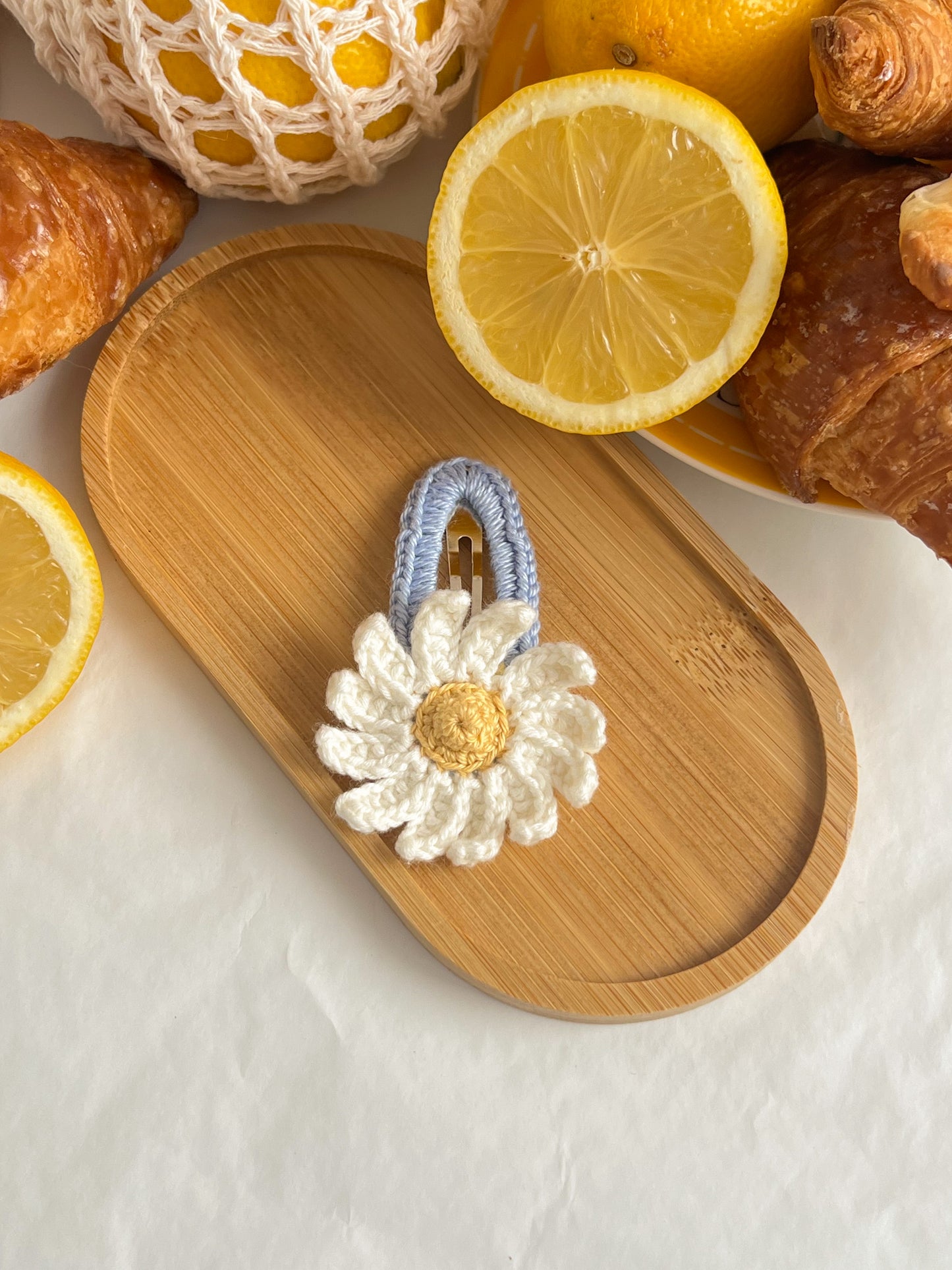 Clame Croșetate 🏵️ Daisy White