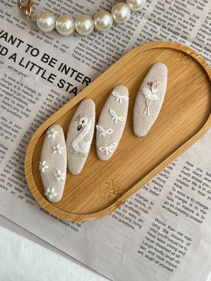 Clame brodate «Ivory Grace»