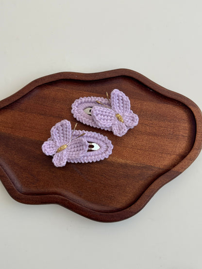 Agrafă Fluture Croșetat – Pastel